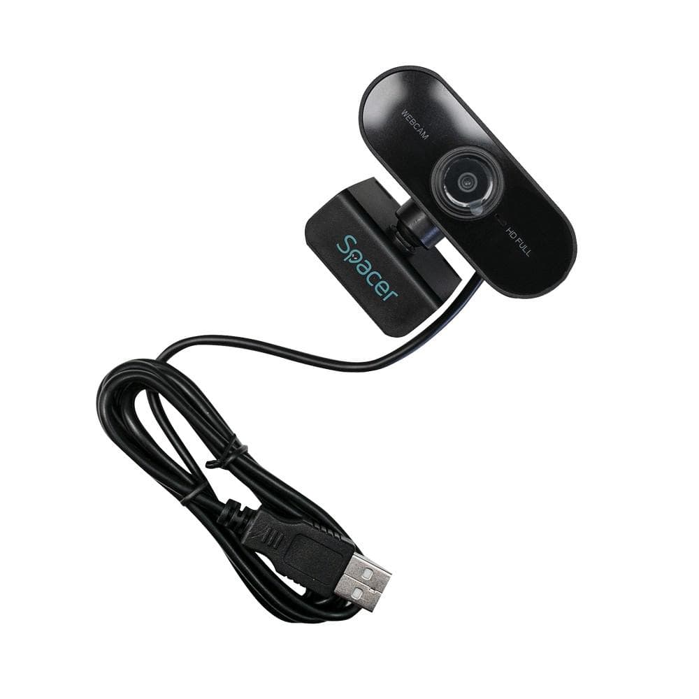Camera web Spacer FHD, auto-focus, negru — miniatură