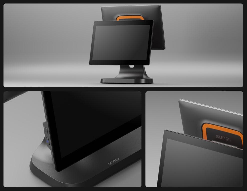 SUNMI DESKTOP POS SYSTEM L1571 T2s LITE EN (15.6", 4GB + 64GB, WiFi, EU Adapter) — miniatură