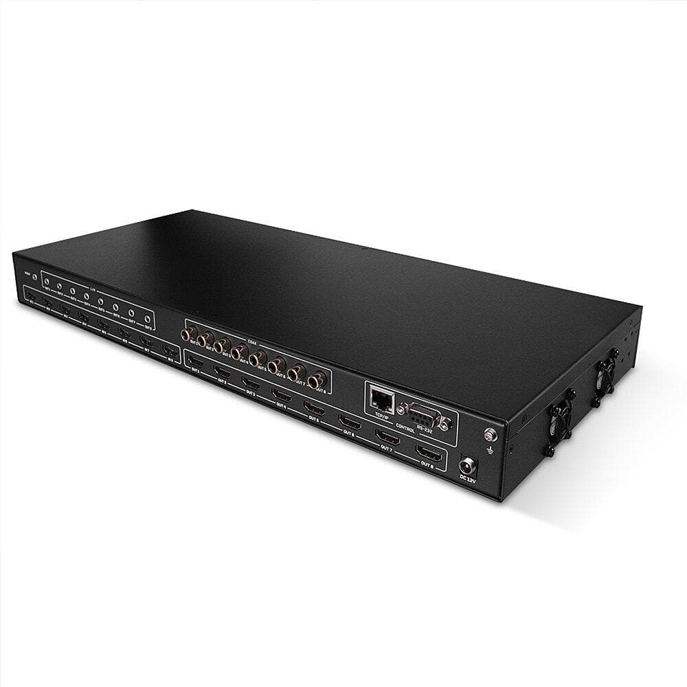 Switch Lindy 8x8 HDMI 4K60 Matrix, latime de banda suportata 18Gbps, rezolutie maxima 3840x2160@60Hz RGB 8bit, LED / LCD Display: OLED, negru — miniatură