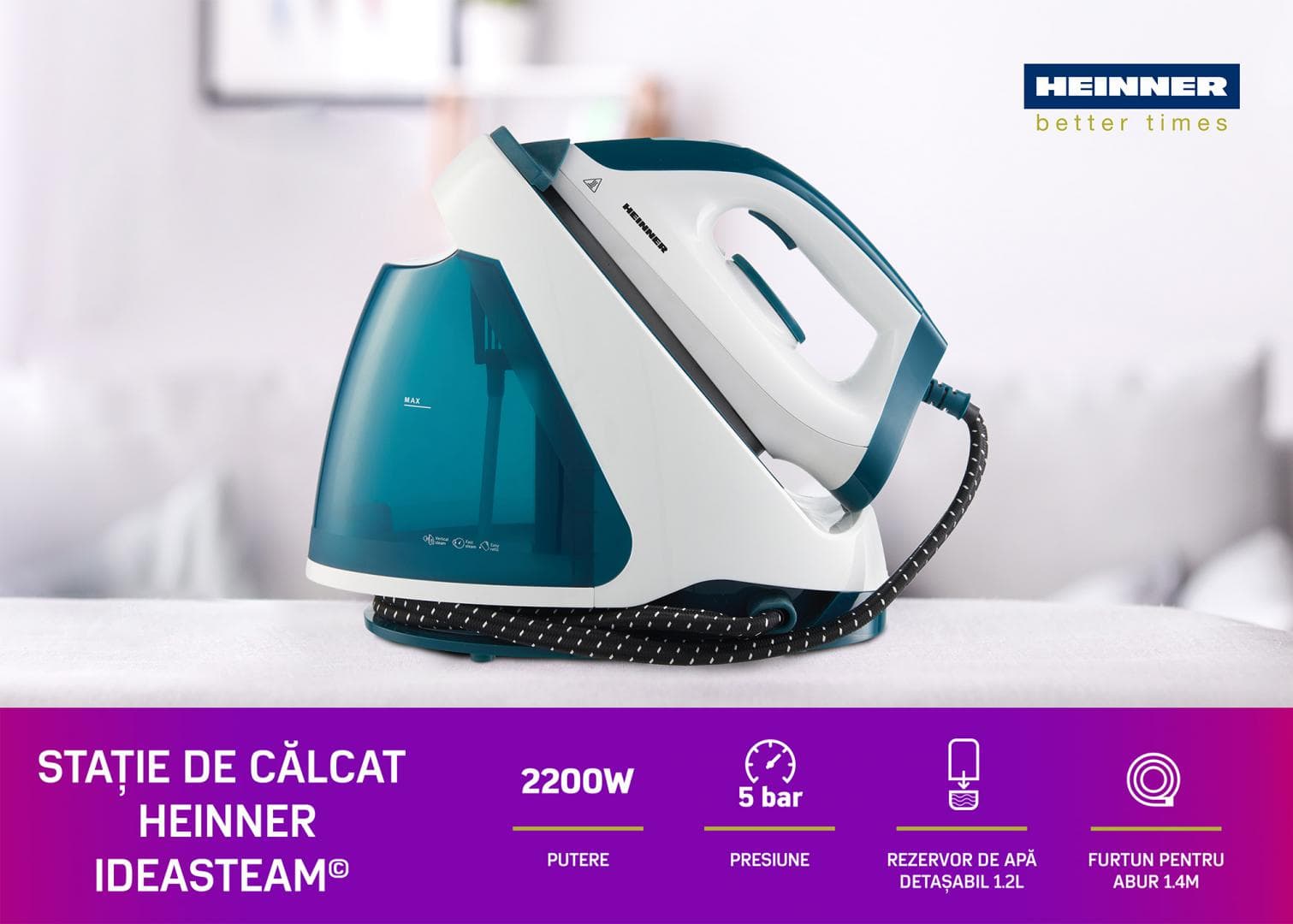 STATIE DE CALCAT HEINNER IdeaSteam HIS-D2005WB — miniatură