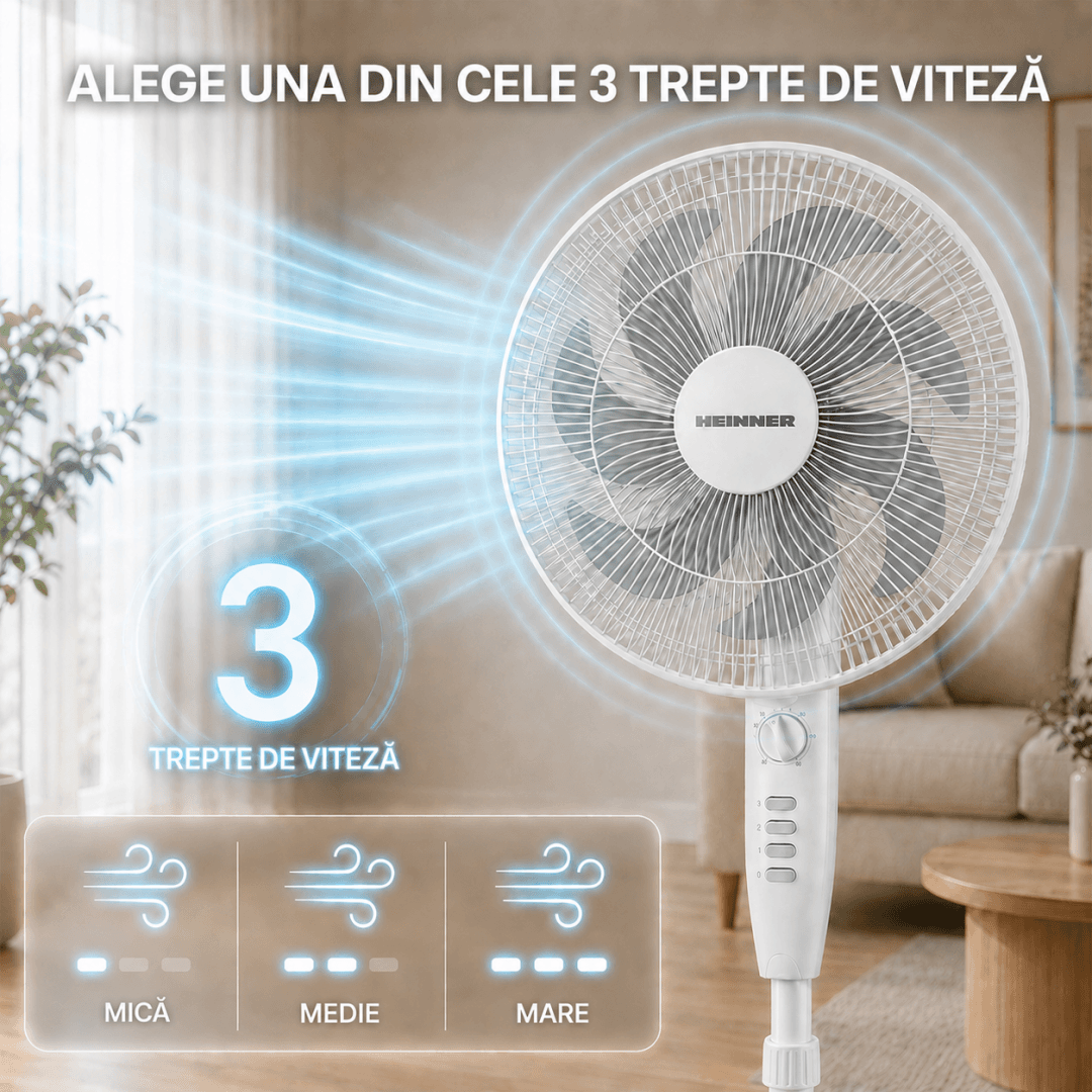 VENTILATOR CU PICIOR HEINNER HSF-M750MWH — miniatură