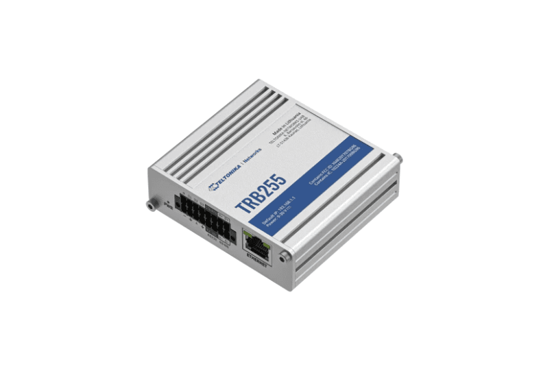 TELTONIKA TRB255 LTE M1/NB-IoT Gateway, GSM, 2 carduri SIM, Conector antenă: 1 X SMA pentru LTE, 1 x SMA pentru GPS, interfata: Ethernet, RS232/RS485, micro USB, 3 Intrări / Ieșiri configurabile. Intrare digitală 0 - 6 V detectată ca logică scăzută, 8 - 30 V detectată ca logică ridicată. Ieșire de — miniatură