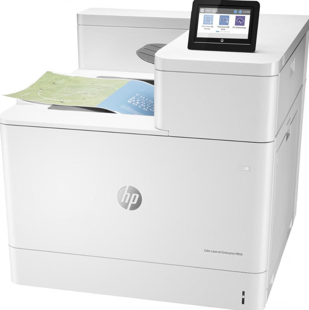Imprimanta Laser HP Color LaserJet Enterprise M856dn, Color, format A3, Duplex, USB + LAN + Wi-Fi — miniatură