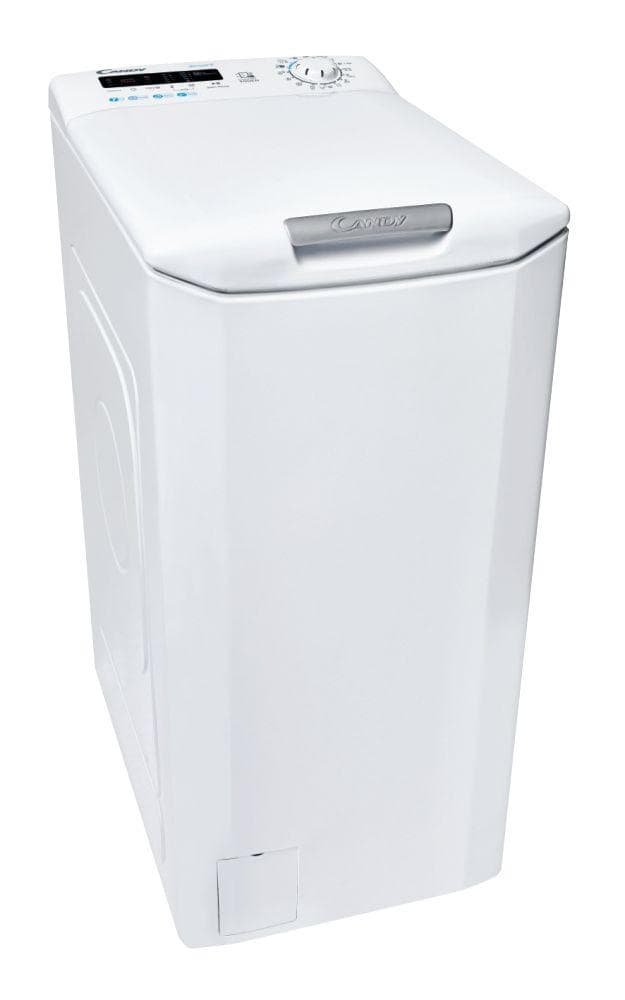 Masina de spalat rufe cu incarcare verticala Candy CSTG 272DVET/1-S, 7 kg, 1200 rpm, Clasa E, Gentle Touch Opening, Easy Iron, Alb
