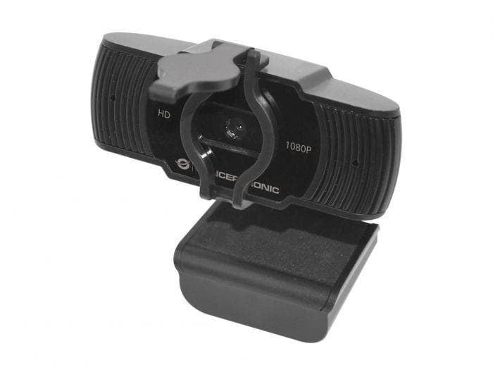 Camera Web Conceptronic AMDIS, rezolutie video Full HD, USB 2.0, Negru — miniatură