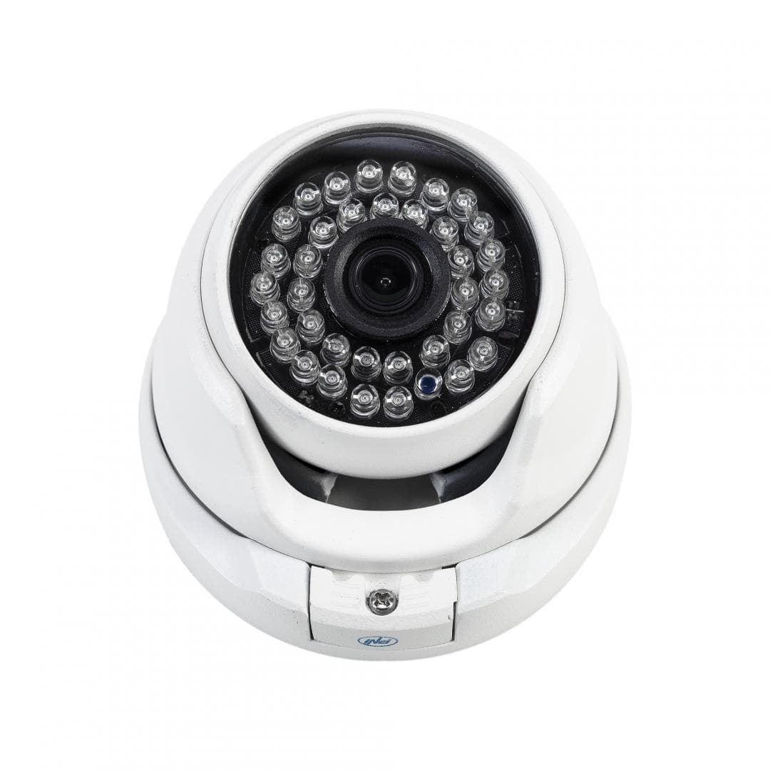 Camera supraveghere video PNI House AHD25 5MP, dome, lentila 3.6mm, 36 LED-uri IR, de exterior sau interior, IP66, Sistem TV: PAL, IR 25m, Dimensiuni: 100 X 105 X 75 mm, Rezolutie imagine: 2560 x 1920 px, Lentile: 3.6mm. — miniatură