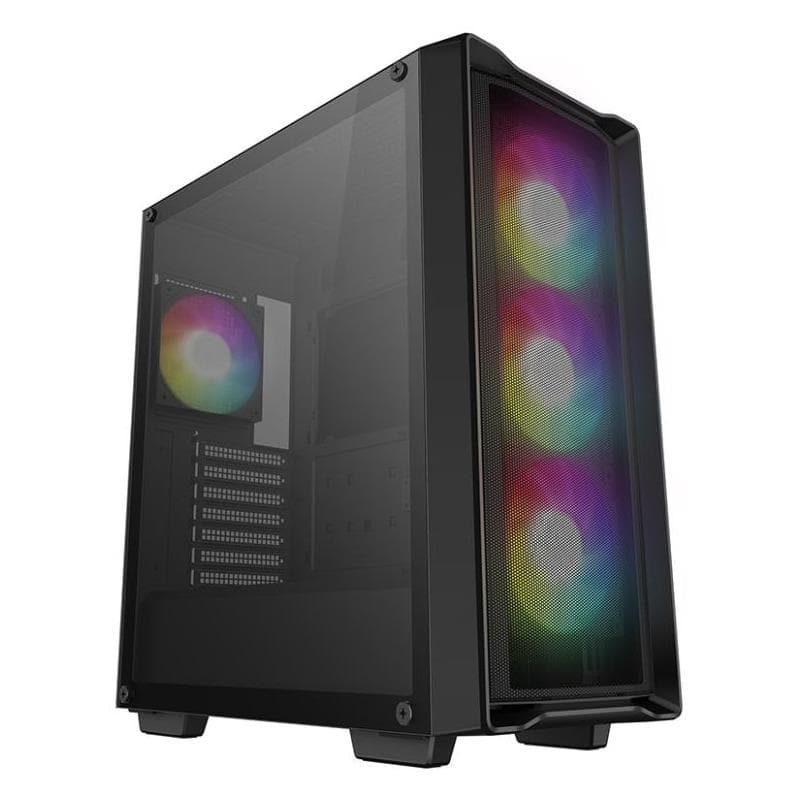 Carcasa DeepCool CC560 MESH V2, RGB, Mid Tower, Black