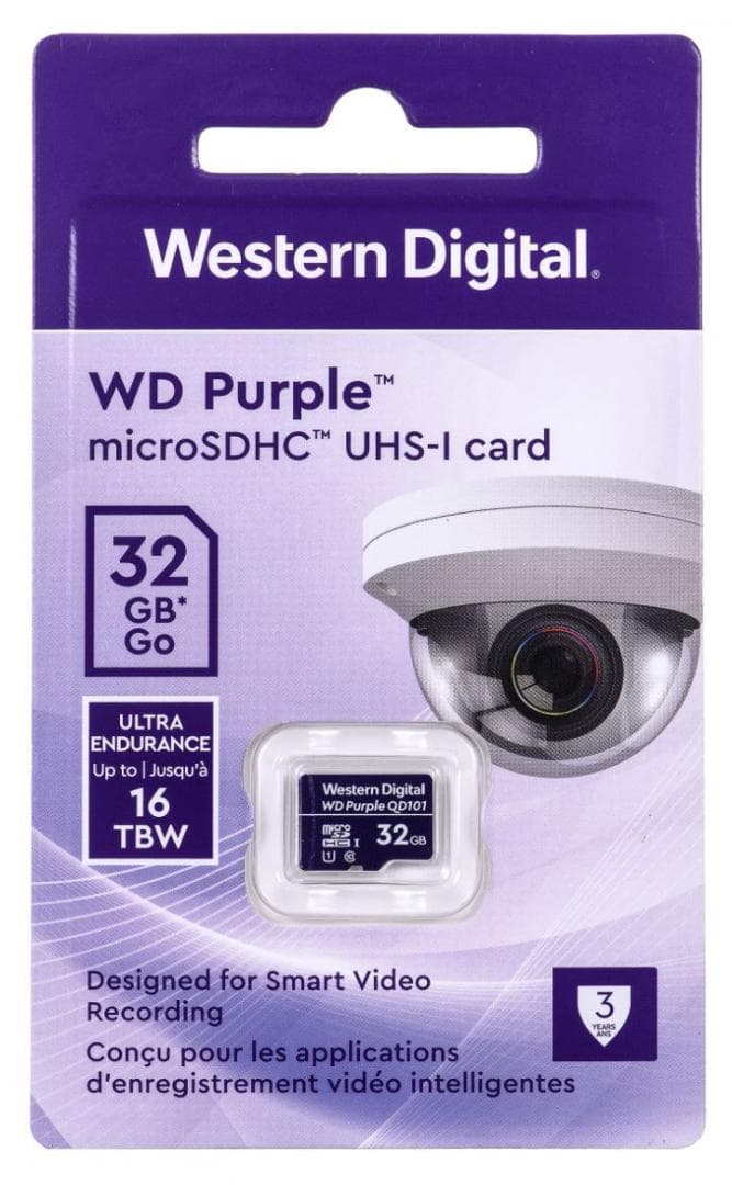 Card de Memorie Micro Secure Digital Card Western Digital, 32GB, Clasa 10, Purple — miniatură