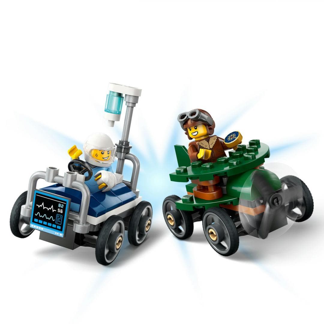 PACHET DE CURSE AVION VS. PAT DE SPITAL, LEGO 60459 — miniatură