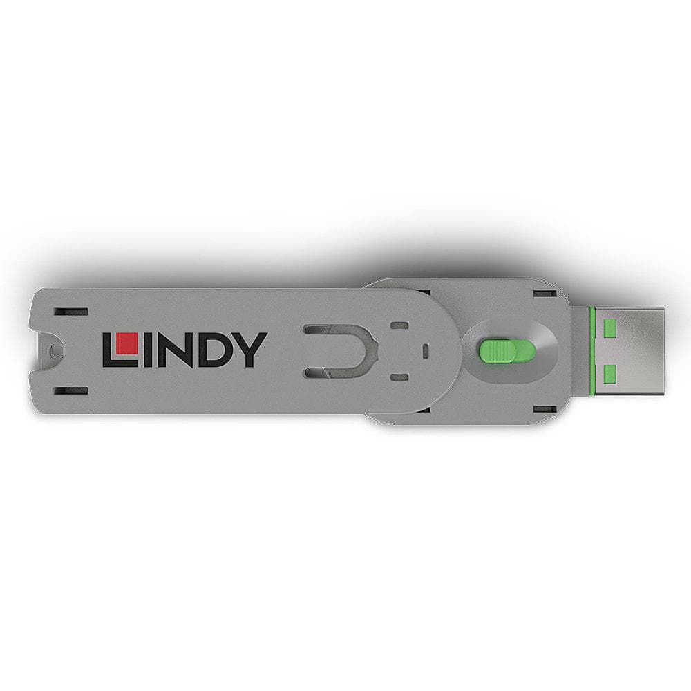 Lindy USB A Port Blocker (fara cheie) Green Description USB Type A Dimensions (approx.) WxDxH - 18x75.16x12mm (0.71x2.96x0.47in) Housing Material - ABS Net Weight - 0.008kg (0.02lb) Colour Code - Green Packaging Type - Polybag Packaging Dimensions - 133x144mm (5.24x5.67in) Gross Weight - 0.013kg — miniatură