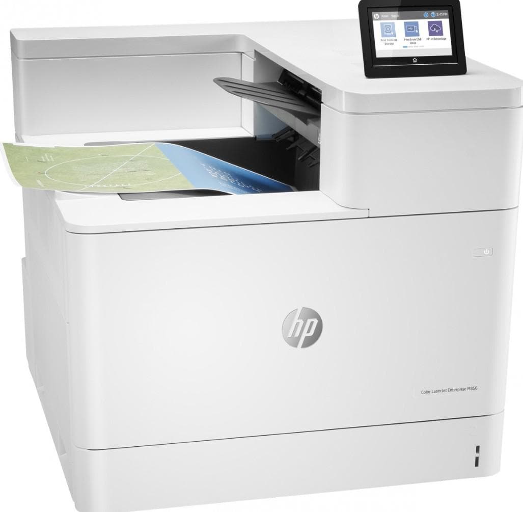 Imprimanta Laser HP Color LaserJet Enterprise M856dn, Color, format A3, Duplex, USB + LAN + Wi-Fi — miniatură
