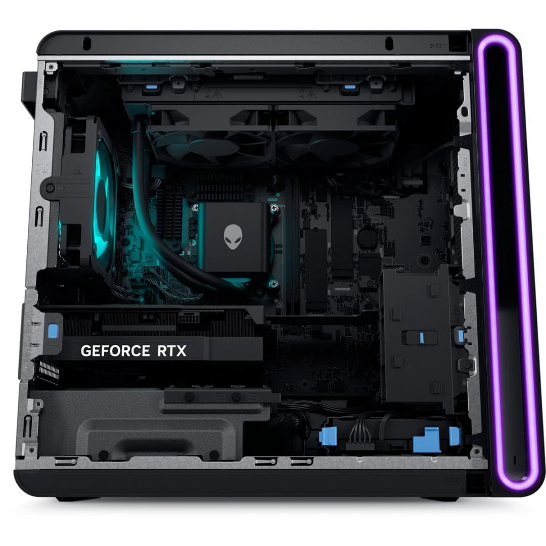Desktop Gaming Dell Alienware Aurora ACT1250 cu procesor Intel Core Ultra 9 285 pana la 5.6 GHz, 16 GB DDR5, 1TB SSD, RTX 5080, Windows 11 Pro, Black — miniatură