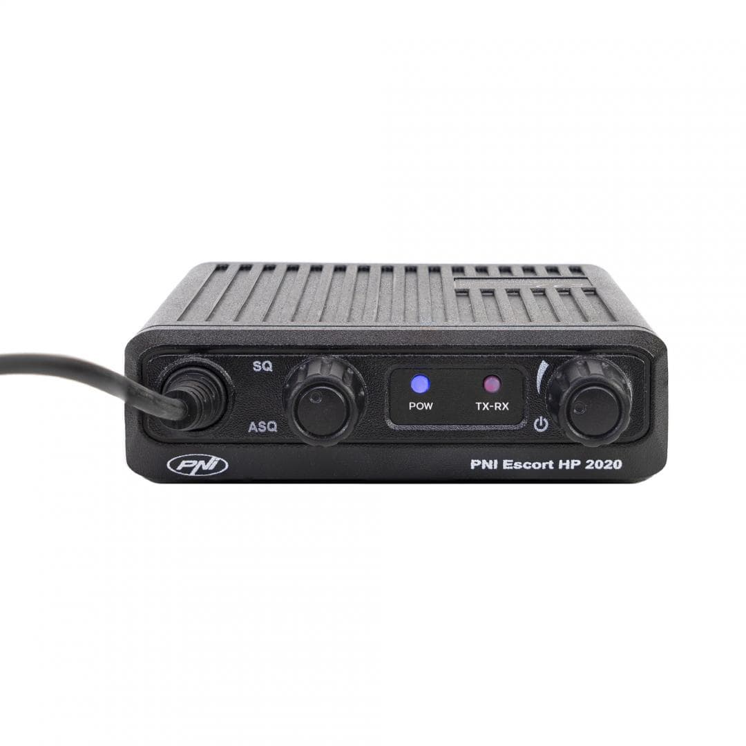 Statie radio CB PNI Escort HP 2020 un singur canal 22 frecventa 27.225 MHz, fara zgomot, probabil cea mai silentioasa statie, Tip banda emisie: fm, Canalul nr. 22, 27.225 MHz, Dimensiuni (L x H x A / Greutate): 115 x 150 x 35 mm / 513 gr, Montaj 1DIN. — miniatură