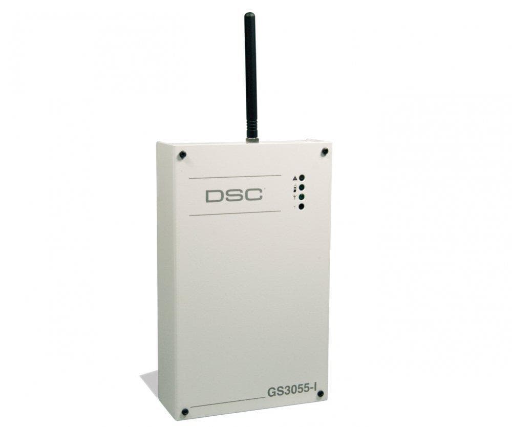 Comunicator DSC GSM/GPRS universal, DSC GS3055 IGW, Functioneaza cu dispeceratele System II/ System III, Simuleaza o linie telefonica fixa, Comuta automat pe linia de GSM daca simte sabotarea linie telefonice fixe, 4 intrari de alarma, 4 iesiri de timp open colector, Poate fi folosit independent ca