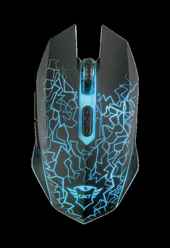 Mouse Gaming Wireless Trust GXT 107 Izza, 2000 dpi, Negru — miniatură