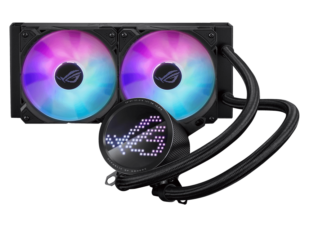 Cooler Procesor ASUS ROG Ryuo III 240 ARGB, Lichid, 12 cm, 2 ventilatoare, aRGB