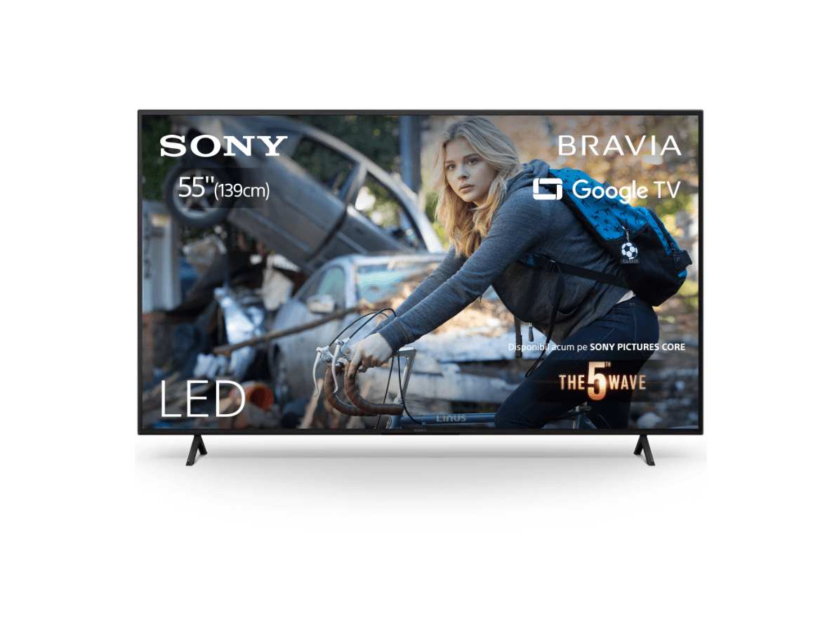 Televizor Sony BRAVIA LED 55X75WL, 139 cm, Smart Google TV, 4K Ultra HD, Clasa G