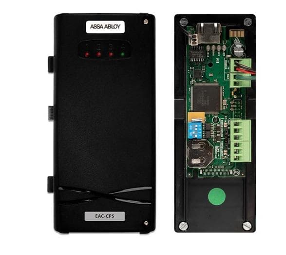 Modul unitate acces control Incedo EAC-CP5 cu carcasa de plastic (produs similar cu EAC-CR5) web server integrat, extensibila pana la 32 usi unidirectionala sau 16 usi bidirectionale, numar de utilizatori: 1000, numar de evenimente: 100,000, interfata retea: 1 x RJ45 TCP/IP port, interfata RS485