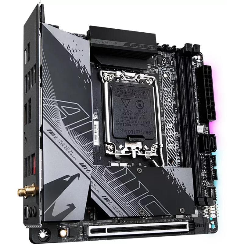 Placa de baza Gigabyte B760I AORUS PRO, Socket 1700, DDR5, Mini-ITX — miniatură