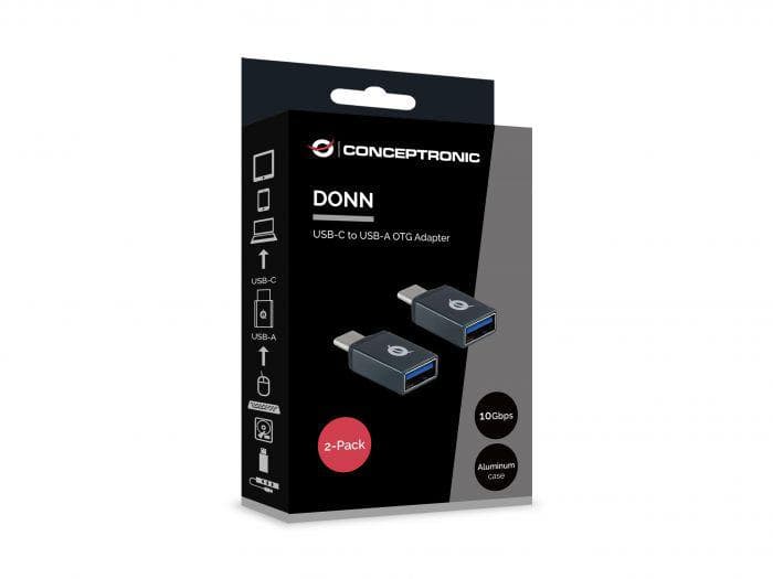 Docking station CONCEPTRONIC DONN03G, USB Type-C, Negru — miniatură