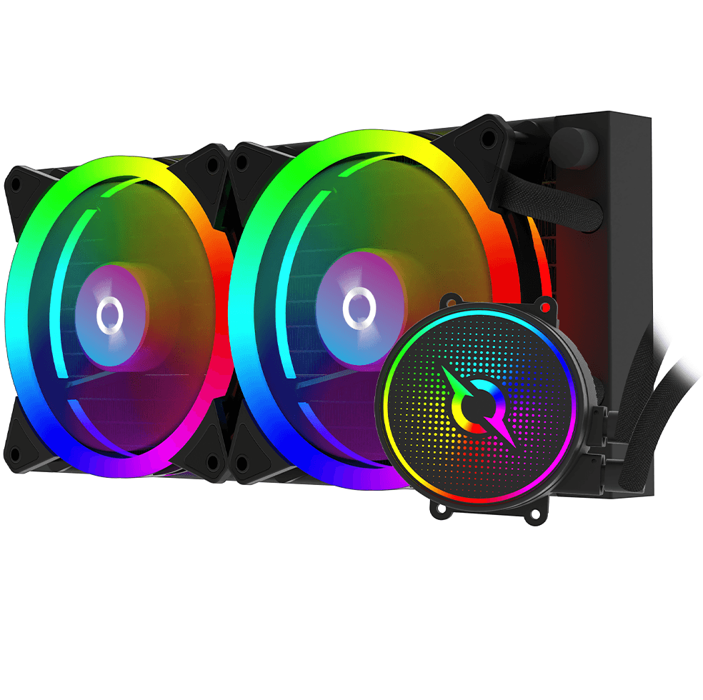 Cooler Procesor AQIRYS AQUARIUS 240 AIO, Lichid, 2 ventilatoare, aRGB