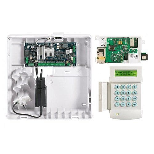Flex 20 Panel 10Ah Box + MK8 Keypad (C002-M-E1 x 1, CP050-00-01 x 1) Verificarea alarmei prin secvența imaginii GSM/GPRS, Ethernet, PSTN programabil prin intermediul vrăjitorilor cu configurare rapidă Accesează și gestionează de la distanță sistemul tău Galaxy Flex, oricând și oriunde, folosind