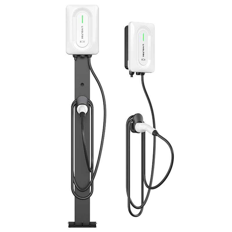 LIVOLTEK EV Charger 22kW, R110, 400Vac, Bluetooth/WIFI&Ethernet&4G, RFID, Type 2 Connector, Reset button, Cable 5m