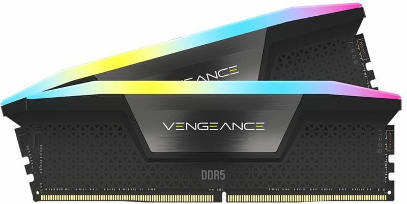 Memorie RAM Corsair Vengeance RGB, 32GB DDR5, 6000MHz, CL36 — miniatură