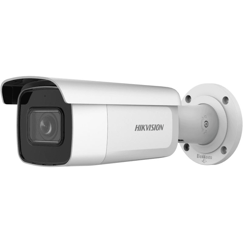 Camera de supraveghere IP Bullet 2MP Hikvision DS-2CD2623G2- IZS(2.8-12MM)(D), lentila varifocala: 2.8-12mm, iluminare min: Color: 0.005 Lux @ (F1.6, AGC ON),B/W: 0 Lux cu IR 60m, slot card de memorie: microSD maxim 512GB, alarma la evenimente: Motion detection (support alarm triggering by specified