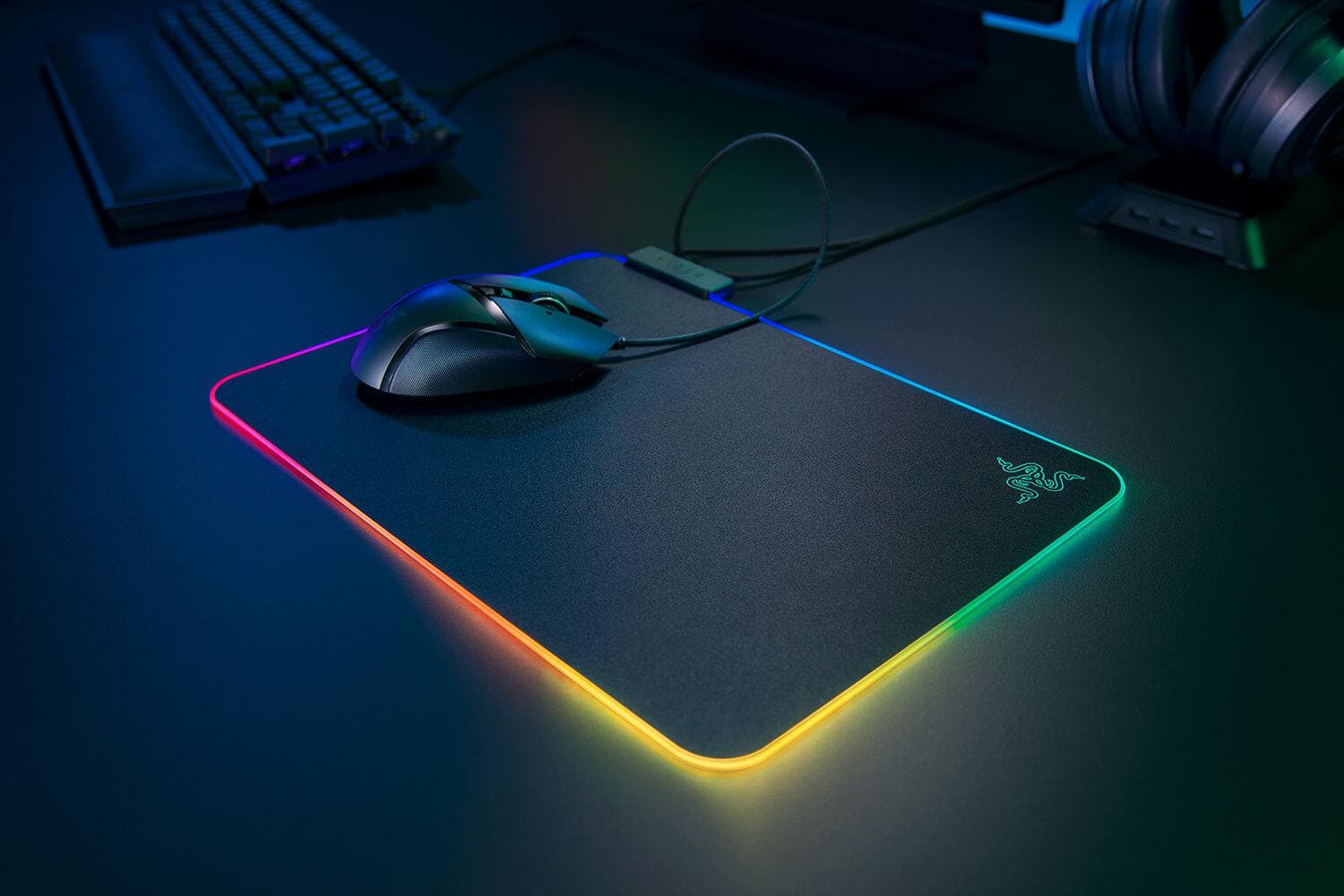 Mousepad Razer Firefly V2 Hard Surface, RGB, standard — miniatură