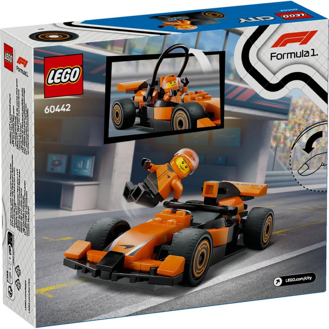 PILOT F1 CU MASINA DE CURSE MCLAREN,LEGO 60442 — miniatură