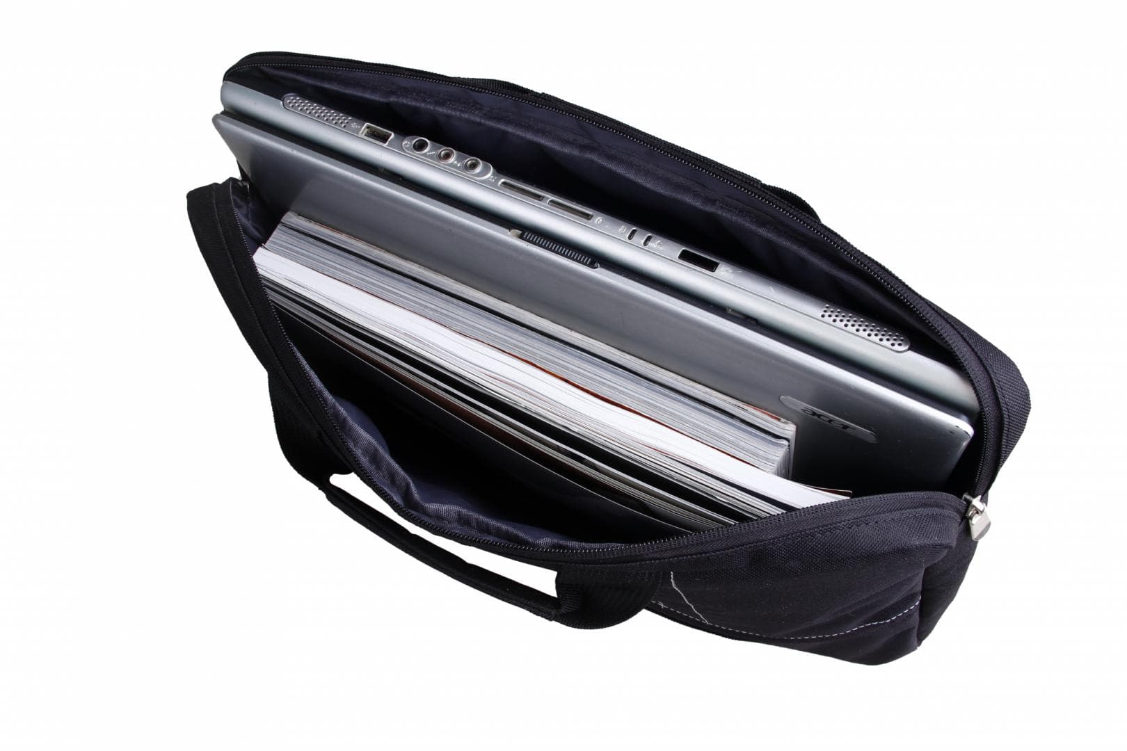 Geanta notebook Serioux, SRX-8915, dimensiuni: 42 x 4.5 x 29.5 cm, compartiment laptop: max 15.6", curea de umar ajustabila, material poliester — miniatură