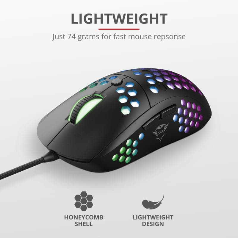 Mouse Gaming Trust GXT 960 Graphin, 10000 dpi, negru — miniatură