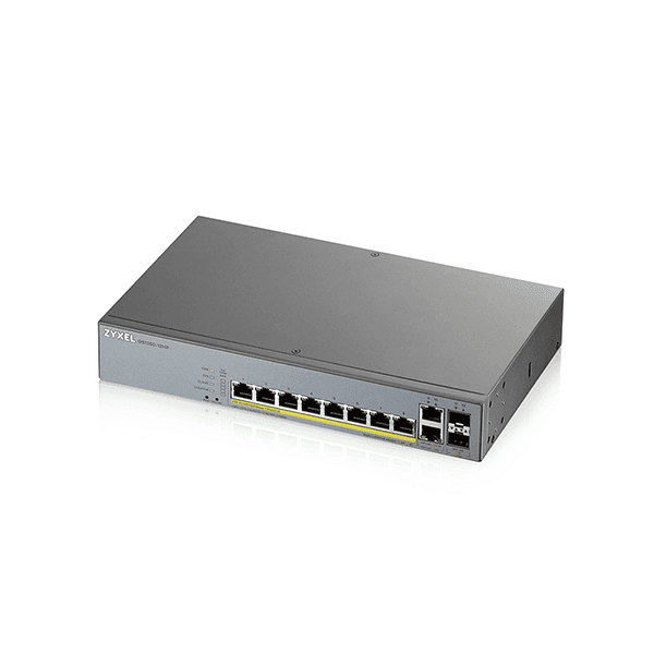 ZYXEL GS1350-12HP 12-PORT GBE POE SWITCH — miniatură