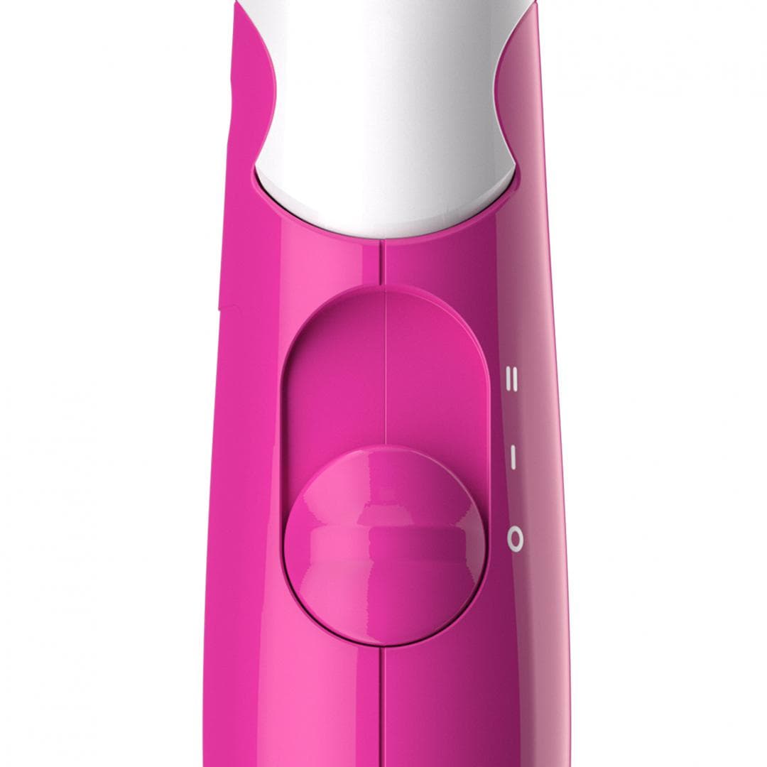 Uscator de par PHILIPS SalonDry Compact BHD003/00,1400 W, Pliabil, Alb/Roz, L x A x I (mm) 77x114x220 — miniatură