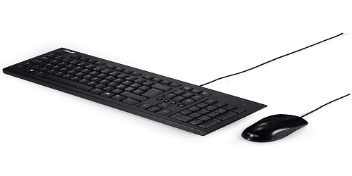 Kit Wired tastatura si mouse ASUS U2000, taste numerice, negru