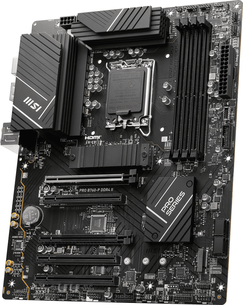 Placa de baza MSI PRO B760-P DDR4 II, Socket 1700, DDR4, ATX