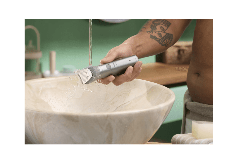 Aparat de tuns barba & parul de pe cap si corp 10in1 PHILIPS All-in-One MG5931/15, autonomie 120 min, 11 setari de lungime: 0,5-16 mm, 2 capate trimmer specializate (detalii, nas), piepteni pt fata, cap, corp, 100% rezistent la apa, husa — miniatură