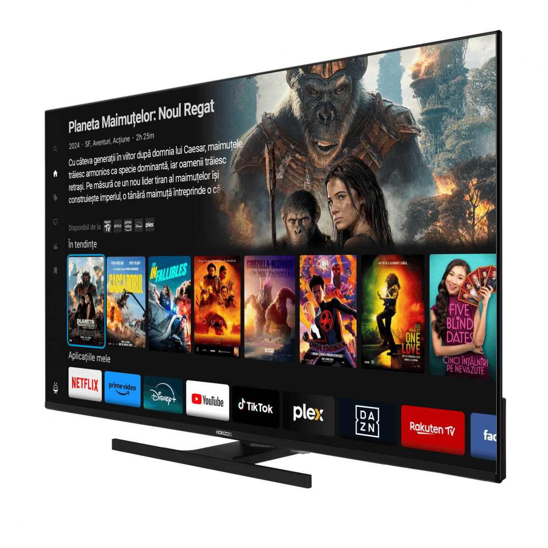 QLED TV HORIZON SMART 50HQ8560U/D, 50" D-LED, 4K Ultra HD, DVB-S2/T2/C, CME 800Hz, TiVo, Contrast 5000:1, 250 cd/m2, 1x CI+, 3x HDMI (v2.1), 2x USB(v2.0), 1x Optic, 1x AUX, 1x LAN(RJ45), USB Player (AVI,MKV, H.265/HEVC, JPEG), HDR10, Dolby Vision + Dolby Atmos, Hotel TV Mode (Passive), VESA 200 x — miniatură