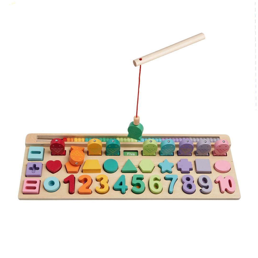 JOC PUZZLE DIN LEMN, 4 IN 1, 35 DE PIESE, MOMKI — miniatură