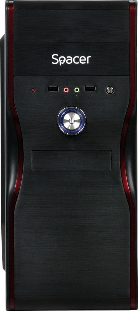 Carcasa SPACER SPC-MERCURY, Mid Tower, Black — miniatură