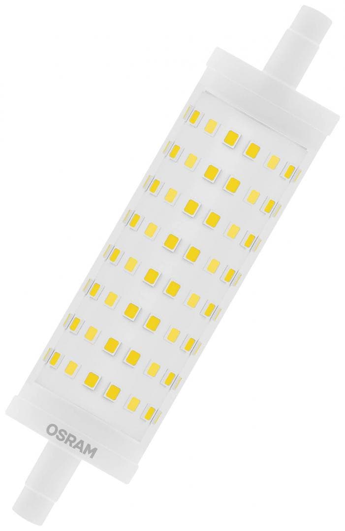 Bec LED Osram LINE, R7s, 16W (125W), 2000 lm, lumina calda (2700K),118mm, Ø29mm — miniatură
