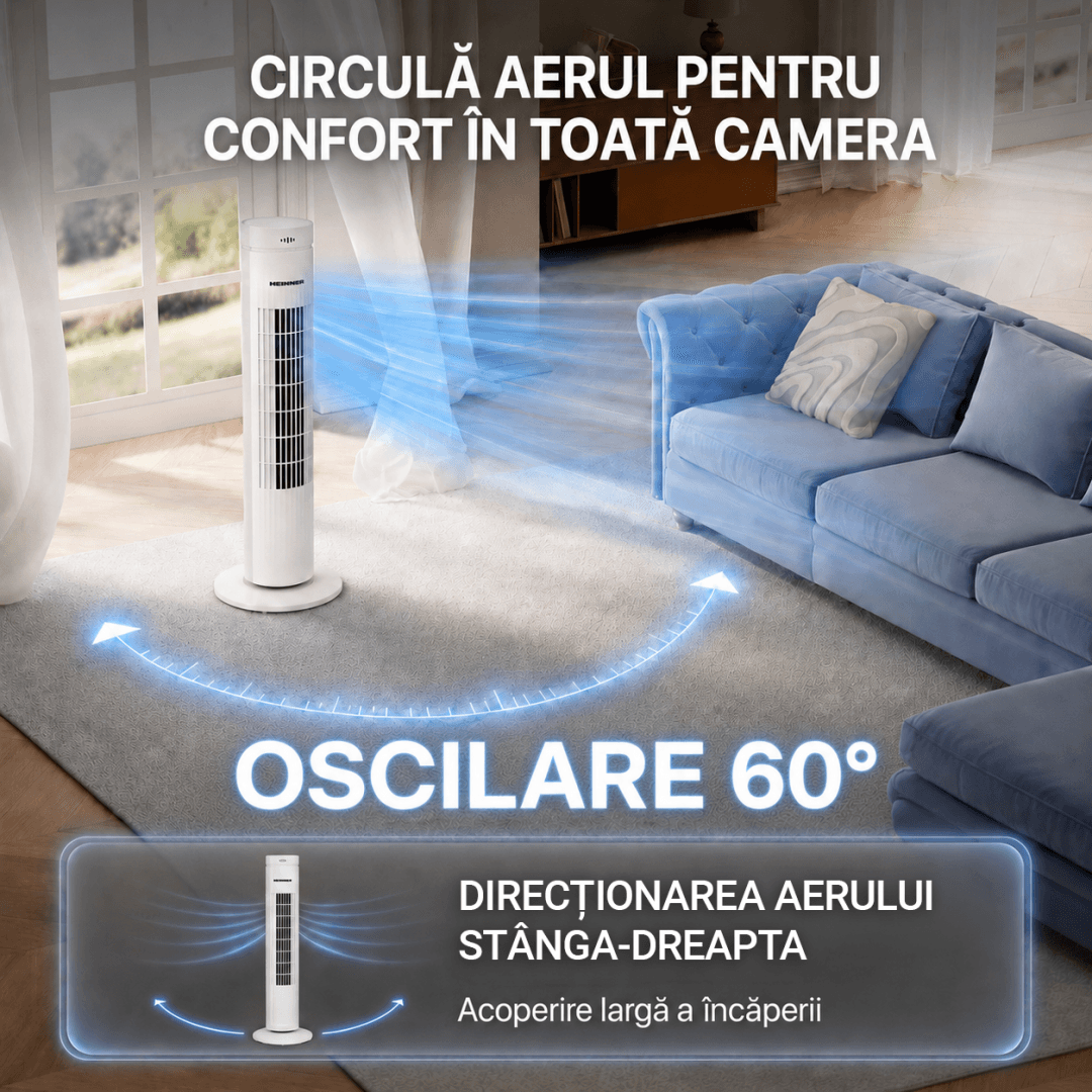 VENTILATOR TURN HEINNER HTF-M35WH — miniatură