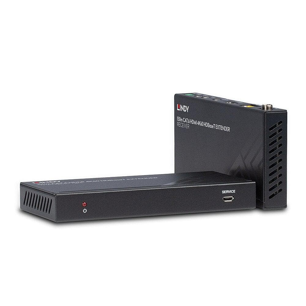 Lindy 150m Cat.6 HDMI 4K60, IR & RS-232 HDBaseT Extender Description Distributes HDMI resolutions up to 150m over Cat.6 network cable via HDBaseT & Long Reach technology Supports HDMI 18G resolutions up to 4K 3840x2160@60Hz 4:4:4, with additional support for HDR RS-232, CEC pass-through and