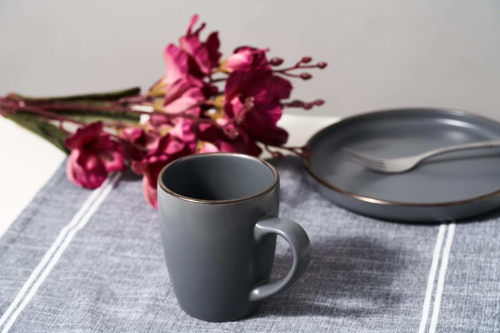 SET 3 CANI CERAMICA, 354 ML, CALYPSO, ART OF DINING BY HEINNER — miniatură