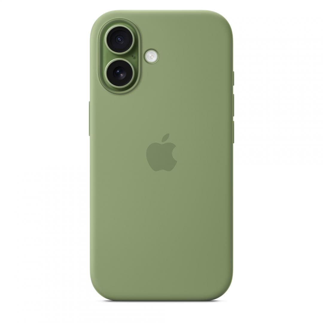 iPhone 17 Silicone Case with MagSafe - Light Moss — miniatură