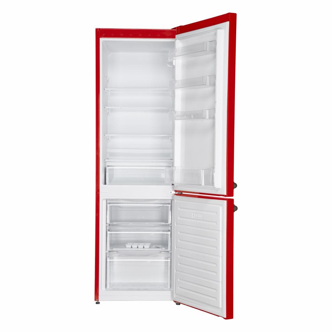 Combina frigorifica FRAM FC-VRL268RDF+, 268 l, Clasa F, Rosu — miniatură