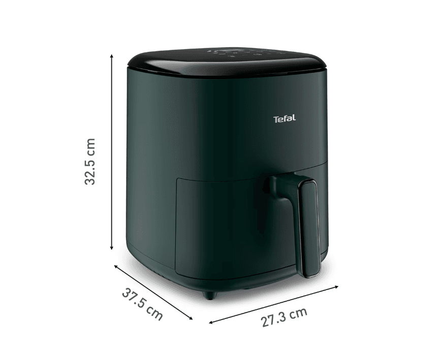 Friteuza cu aer cald Tefal Easy Fry Max EY245310, capacitate 5L, 1500 W, 10 programe automate, ecran tactil, vas detasabil antiaderent, oprire automata, carte de retete inclusa, verde — miniatură