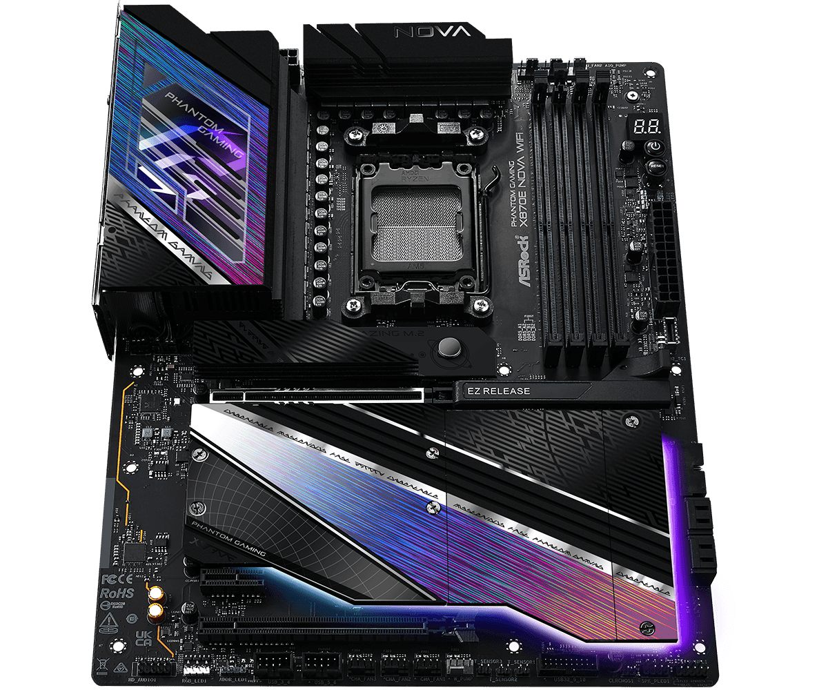 Placa de baza ASRock X870E NOVA WIFI, Socket AM5, DDR5, ATX — miniatură