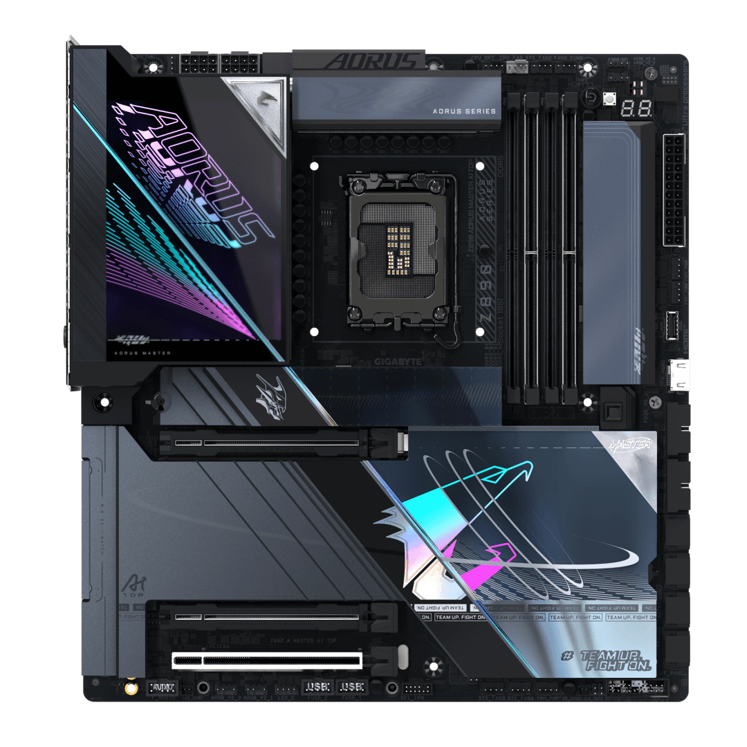 Placa de baza Gigabyte Z890 AORUS MASTER AI TOP, Socket 1851, DDR5, E-ATX — miniatură